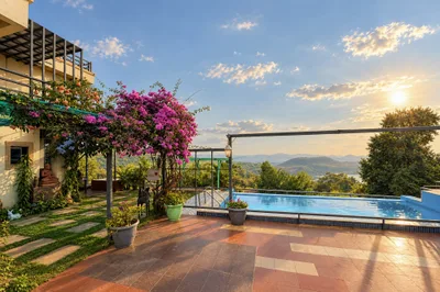 Ground floor garden and pool exterior
